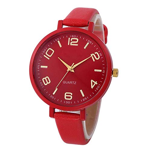 jiushixw Regalos creativos Nuevas Mujeres Reloj Casual de Cuero sintético Relojes de Pulsera de Cuarzo analógico Damas Montre Femme HK & 40