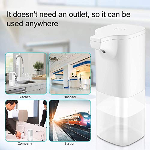 Kacsoo Automatic Soap Dispenser 350 ml Spray de alcohol sin tocar, automático de inducción disinfection sprayer, ideal para público, baño, cocina