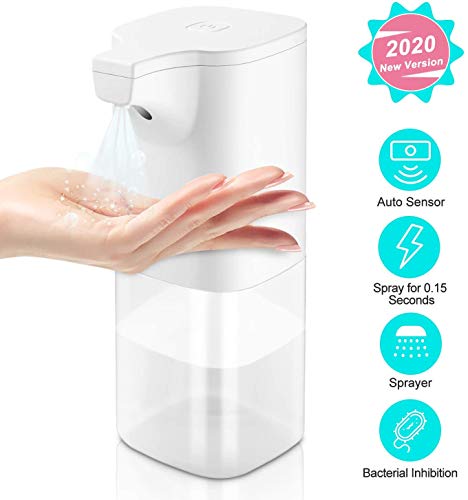 Kacsoo Automatic Soap Dispenser 350 ml Spray de alcohol sin tocar, automático de inducción disinfection sprayer, ideal para público, baño, cocina