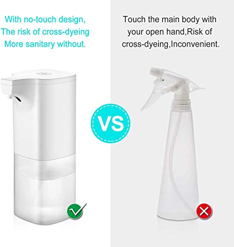 Kacsoo Automatic Soap Dispenser 350 ml Spray de alcohol sin tocar, automático de inducción disinfection sprayer, ideal para público, baño, cocina