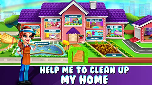 Keep Home Clean & tidy - Girls House Cleanup Game