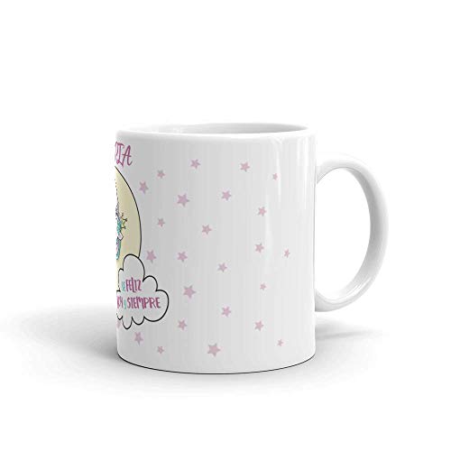 Kembilove Taza de Desayuno Personalizada de Unicornio con Nombre – Tazas Unicornio con Frases Divertidas y Motivadoras - Regalo Original Personalizado Diferentes Modelos de Unicornio 6 Plástico