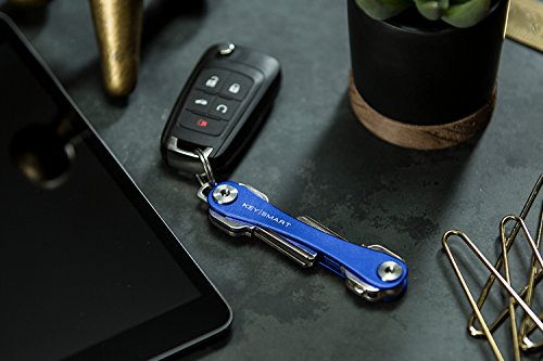 KeySmart - Llavero y Organizador de Llaves Compacto (hasta 14 Llaves, Azul)