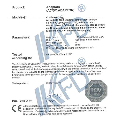 KFD Adaptador Convertidor Cargador 9V 2A 300ma 1A para Boss Roland PSB-1U RC-3 GT-1, Roland MicroCube-GX Amplifier, Boss ME-25 ME-50B ME-20 AC-2 AC-3 AD-3 AD-8 AW-2 Mooer Fountain PDNW Guitar Piano