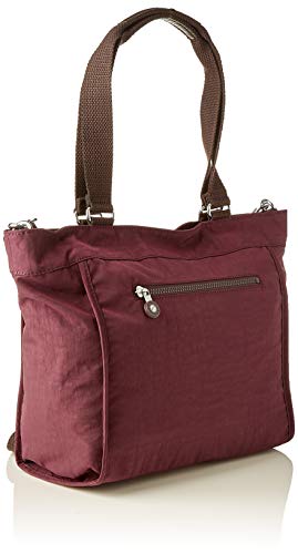 Kipling New S, Bolso Shopper para Mujer, Morado (Dark Plum), 42x27x13 centimeters (B x H x T)