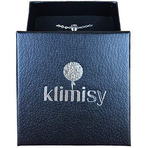 Klimisy - Noche Estrellada por Vincent Van Gogh - Collar Colgante con Impresionante Imagen Artística - Amuleto de Cristal en una Elegante Cadena Ajustable - En una Bonita Caja de Regalo