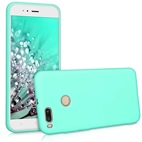 kwmobile Funda Compatible con Xiaomi Mi 5X / Mi A1 - Carcasa de TPU Silicona - Protector Trasero en Menta Mate