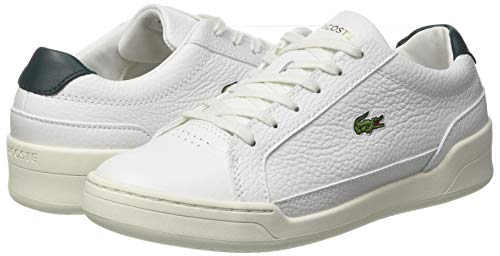 Lacoste Challenge 0120 1 SFA, Zapatillas para Mujer, Wht Dk Grn, 39.5 EU