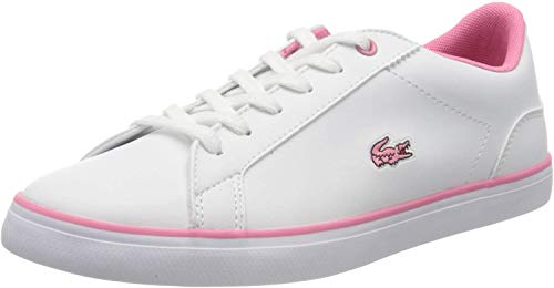 Lacoste Lerond BL 2 CUJ, Zapatillas Unisex Niños, Blanco (B53 White/Pink), 35 EU