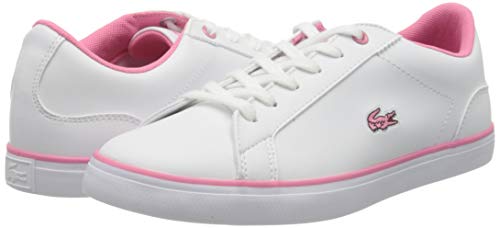 Lacoste Lerond BL 2 CUJ, Zapatillas Unisex Niños, Blanco (B53 White/Pink), 35 EU