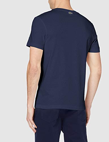 Lacoste Th5097 Camiseta, Azul (Marine 166), X-Small (Talla del Fabricante: 2) para Hombre