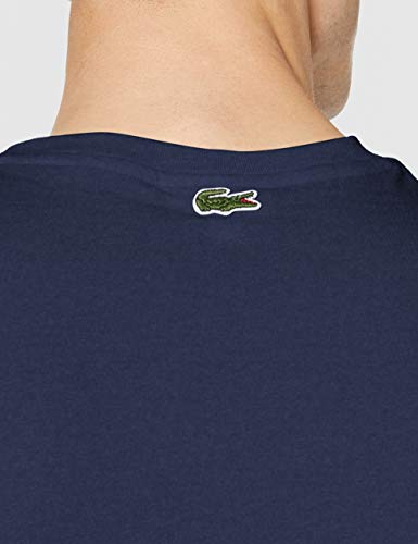 Lacoste Th5097 Camiseta, Azul (Marine 166), X-Small (Talla del Fabricante: 2) para Hombre