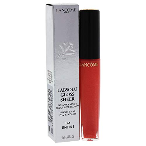 LANCOME L'ABSOLU Gloss Sheer Barra DE Labios 141 ENFIN 1UN Unisex Adulto, Negro, Único