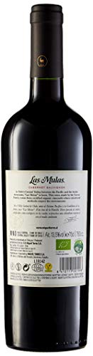 Las Mulas Cabernet Sauvignon, Vino Tinto - 6 botellas de 75 cl, Total: 4500 ml