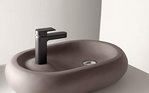 LAVABO SOBRE ENCIMERA BATHCO DE CEMENTO CIEZA MEDIDAS: 600x380x120