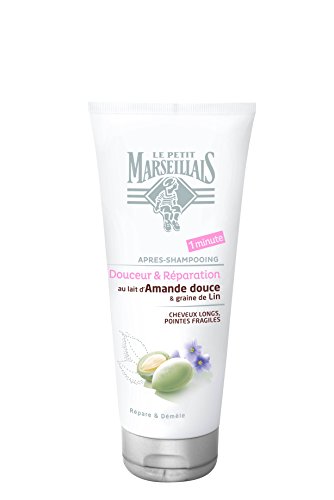 Le Petit Marseillais – después del champú cabello largos Lin – Almendra Dulce – Tubo 200 ml – juego de 2