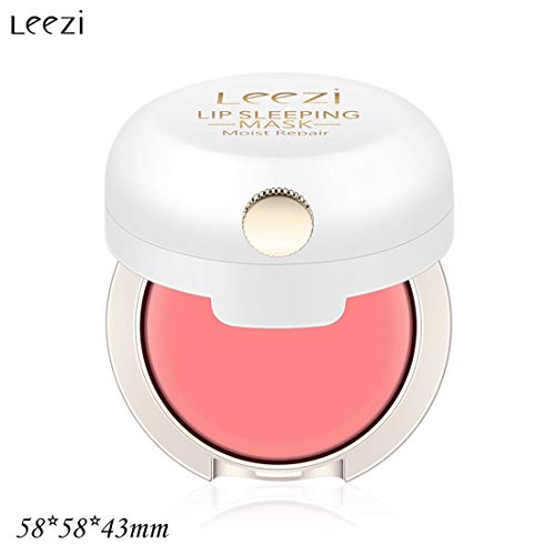 Leezi Lip Mask Rose Essence Nutishing Lip Moisturizer Aligera las líneas de los labios Elimina la piel muerta Reparación de labios Cuidado Labios secos Tratamiento-Rosa