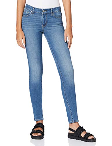 Levi's 711 Skinny Vaqueros, Azul (Med Indigo - Flat Finish), W28/L30 para Mujer