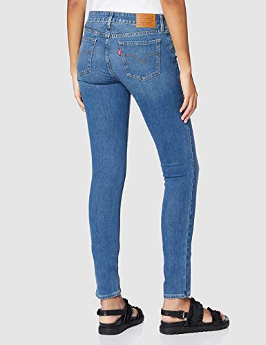 Levi's 711 Skinny Vaqueros, Azul (Med Indigo - Flat Finish), W28/L30 para Mujer