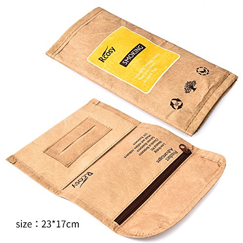 Lilily_store Estuche para Tabaco - Calidad Bolsa de Tabaco del único Papel de Tyvek con increíblemente Anti-Rasgado y característica Impermeable, Caja Unisex del Tabaco para el Uso Diario