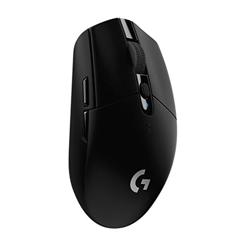 Logitech G305 Lightspeed Ratón Gaming Inalámbrico, Captor HERO 12,000 DPI, Ultra-ligero, Batería de 250h, Memoría Integrada, Compatible con PC/Mac ,Versión Alemana , Negro