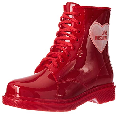 Love Moschino Ja24073g1bir2500, Botas de Combate para Mujer, Rojo, 40 EU