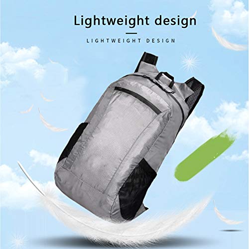 LZHA - Mochila deportiva al aire libre, impermeable, portátil, plegable, unisex, de nailon, apta para senderismo y ciclismo, deportes al aire libre, cómoda, bolsa de piel, color verde