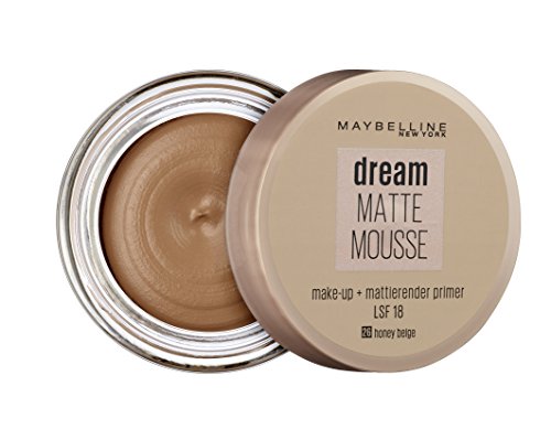 Maquillaje Maybelline sueño Mate Mousse Nueva York, 26, Honey Beige