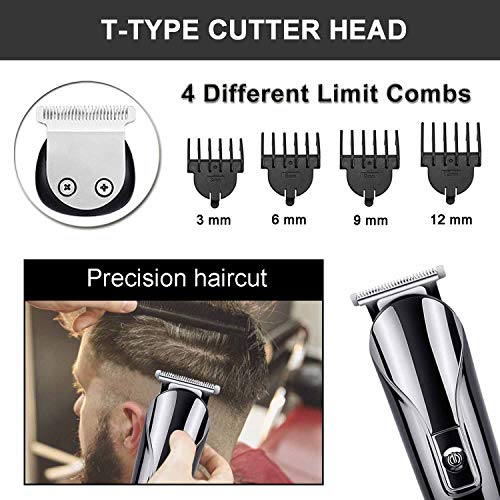 Máquina Recortadora Barba y Cortapelos, 6 en 1 Cortapelos Profesional Hombre para Cortar el Cabello, Bigote, Nariz, Cejas