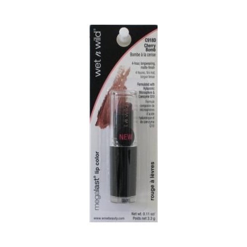 MARKWINS BEAUTY PROD Wet n Wild Megalast Lip Color – Cherry Bomb (Pack de 66)