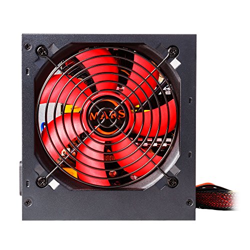 Mars Gaming MPII650, Fuente De Alimentación Para Ordenador, SATA, 650W, Rojo