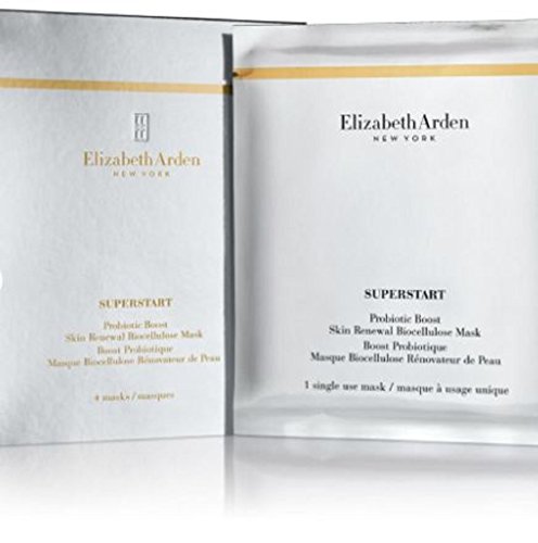 Máscaras de biocelulosa para renovar la piel, 4 unidades, diseño de Elizabeth Arden