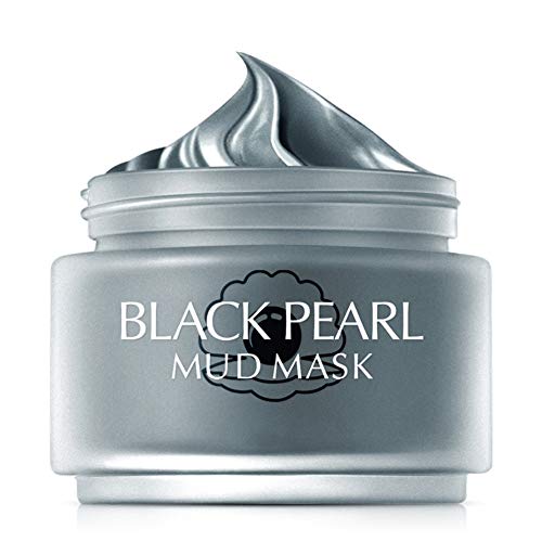 Mascarilla de arcilla de barro volcánico Qianren con extracto de perla negra Máscara de barro Hidratante Limpieza profunda Poros retráctiles Piel reafirmante Mascarilla 85G