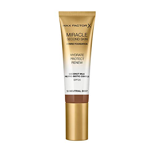 Max Factor Miracle Touch Second Skin - Base de maquillaje hidratante