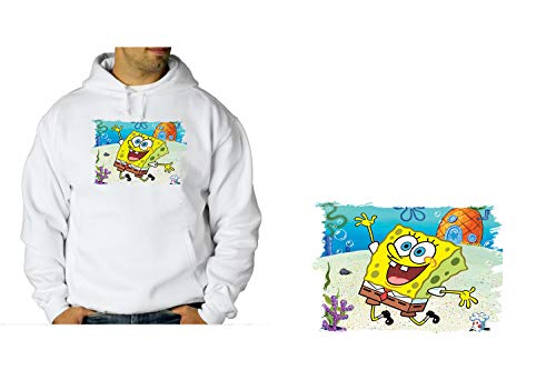 MERCHANDMANIA Sudadera con Capucha Bob Esponja Dibujo PIÑA MAR Sweatshirt Custom