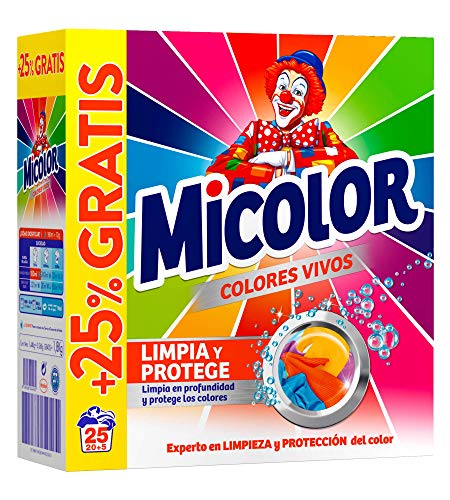 Micolor Detergente en Polvo Colores Vivos - 25 Lavados (1,8 Kg)