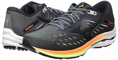 Mizuno Wave Rider 24, Zapatillas para Correr de Carretera para Hombre, Crock/Phanton/Shortorange, 43 EU