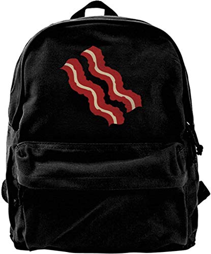 Mochila de Viaje Escolar, Mochila de Lona Unisex Burger para Hombres y Mujeres, Bolsa de Viaje Ligera para Senderismo, Mochilas para Estudiantes, Mochila para portátil