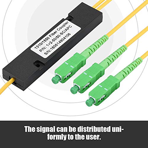 Mugast SC/APC 1X2 PLC Separador Óptico de Fibra,Más de 32 Canales, Estructura Compacta del Divisor Óptico, Volumen Pequeño.