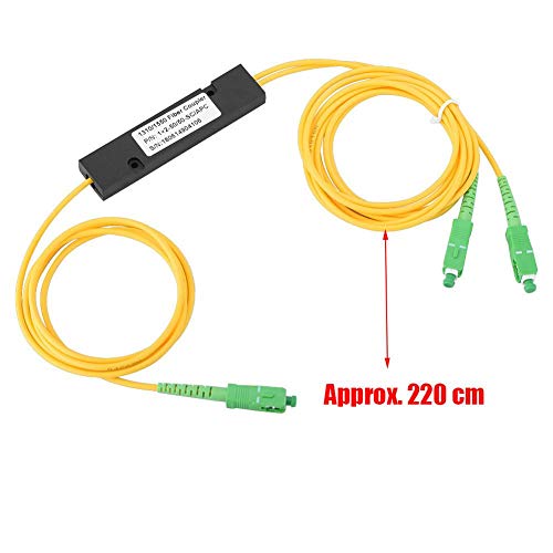 Mugast SC/APC 1X2 PLC Separador Óptico de Fibra,Más de 32 Canales, Estructura Compacta del Divisor Óptico, Volumen Pequeño.