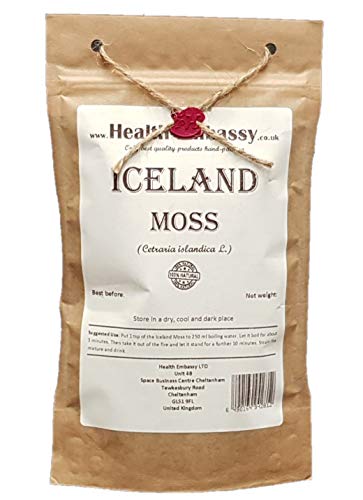 Musgo de Islandia 50g (Cetraria islandica) / Iceland Moss 50g - Health Embassy - 100% Natural