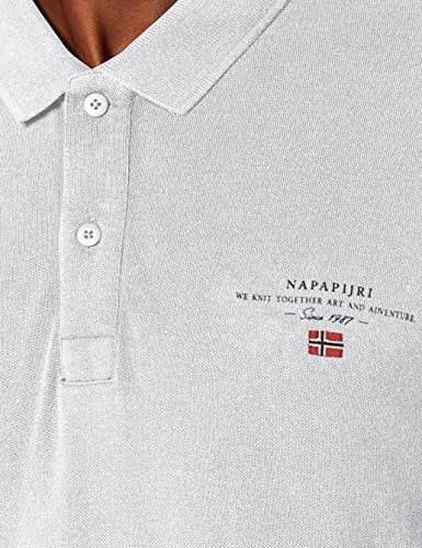 Napapijri EISBERG Polo, Blanco (Bright White 002), M para Hombre