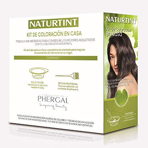 Naturtint. Kit de Coloración en Casa 2 Accesorios - Bol + Brocha | Kit Tinte Pelo | Sin Elementos Metálicos | Kit Tinte Cabello | Resultados de Peluquería desde Casa