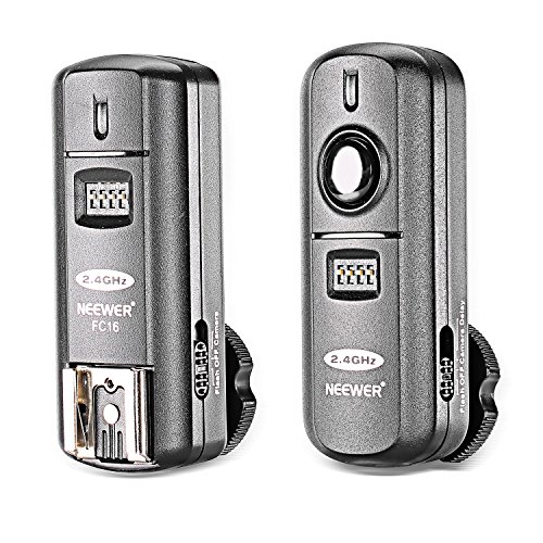 Neewer FC-16 Multi-Canal 2.4GHz 3-IN-1 - Disparador Flash Inalámbrico/ Flash Estudio con Obturador Remoto para D7100 D7000 D5100 D5000 D3200 D3100 D600 D90 D800E D800 D700 D300S D300 D200 D4 D3S D3X D2Xs