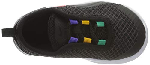 Nike Air MAX Motion 2 (TDE), Zapatillas Unisex Niños, Negro/Flash Crimson/University, 22 EU