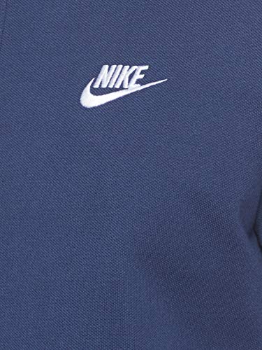 NIKE M NSW CE Polo Matchup Pq Camiseta, Hombre, Midnight Navy/(White), L