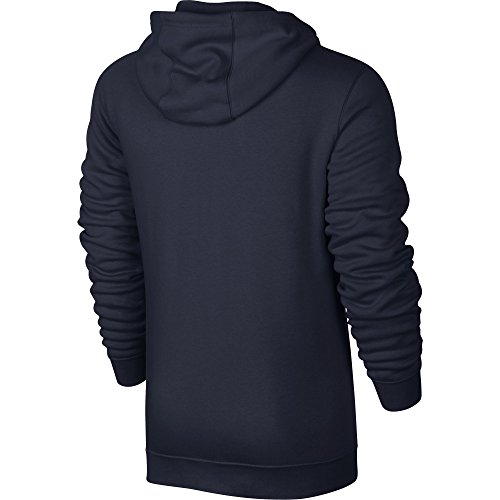 NIKE M NSW FZ FLC Club Sudadera con Capucha, Hombre, Azul (Obsidian/White), XL