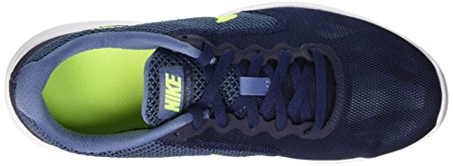 Nike Revolution 3, Zapatillas de Running Hombre, Azul/Verde/Blanco (Ocean Fog/Volt-Obsidian-White), 44 1/2 EU