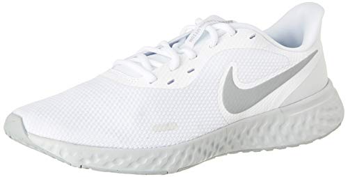 Nike Revolution 5, Zapatilla de Correr para Hombre, Platino Blanco/Lobo Gris Pursho, 45 EU