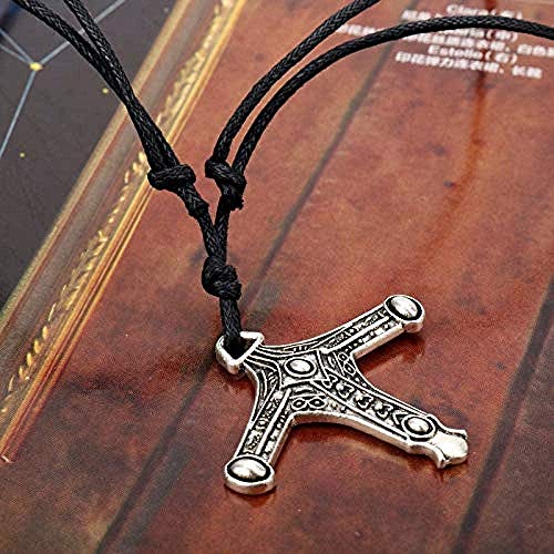 niuziyanfa Co.,ltd Blood Curse Bloodborne Sword Hunter Badge Collar Cruz Amuleto Colgante Collar Cuerda Cadena Joyas Accesorios de Juego